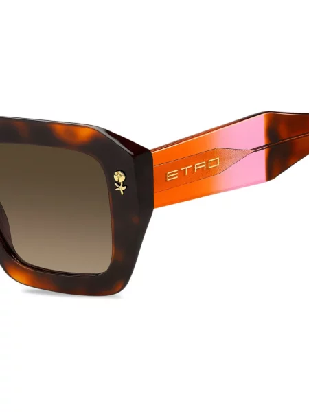Ochelari de soare Etro cu imprimeu geometric maro