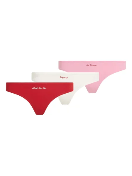 Chiloți tanga Karl Lagerfeld cu broderie