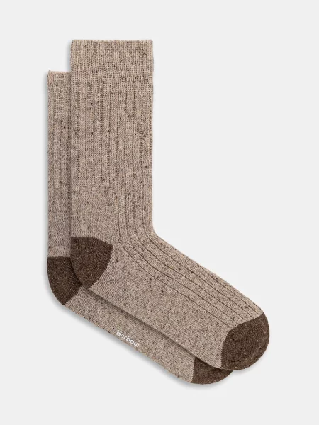 Barbour șosete cu lână Houghton Socks maro