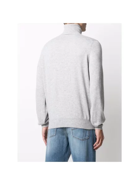 Sweter z golfem Brunello Cucinelli z kaszmiru szary