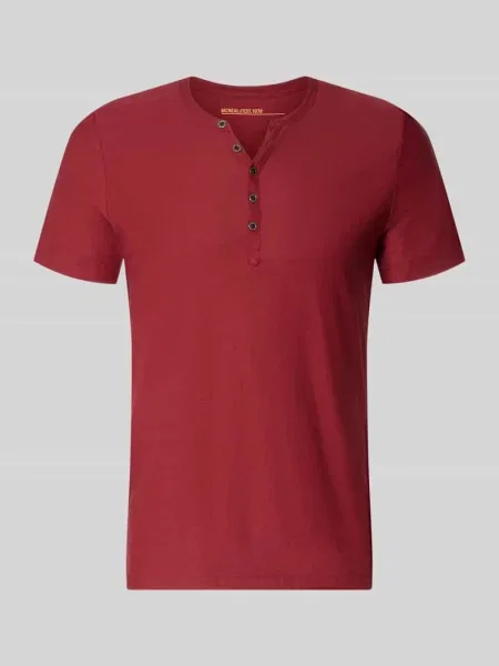 T-shirt z dekoltem w serek i listwą guzikową Mcneal