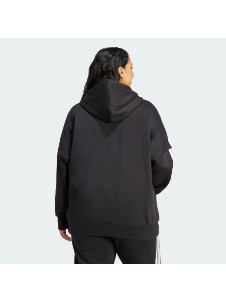 Bluza Essentials Full-Zip Fleece Hoodie Plus Size biała