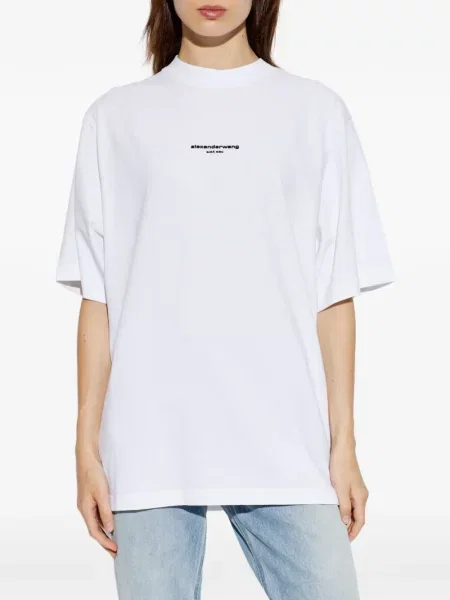 Tricou Alexander Wang cu imagine alb