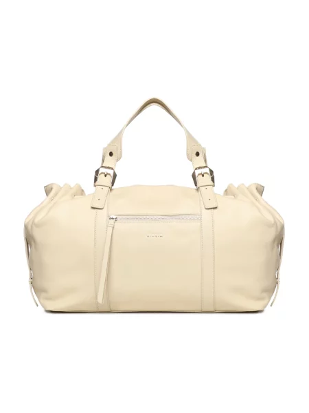 Torebka Biasia skórzana biała