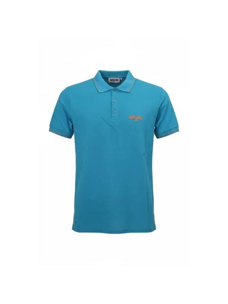 Koszulka polo Moschino niebieska