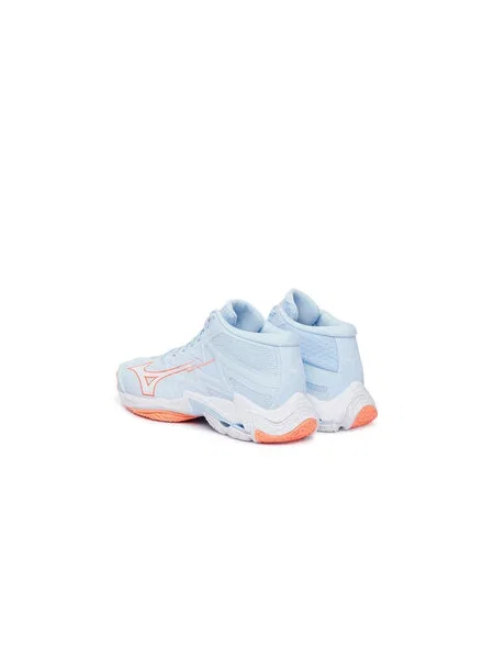 Batai uždaroms aikštelėms Mizuno Wave Lightning Elite Mid Šviesiai mėlyna