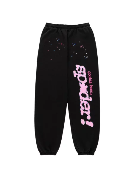 Pantaloni Sp5der alergare negru