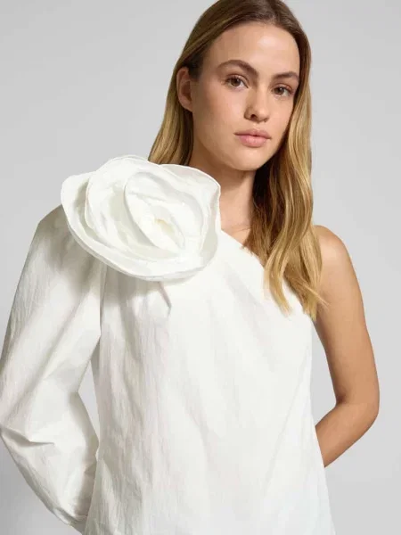Bluzka o kroju regular fit z aplikacją Influencer's Choice By P&c* biała