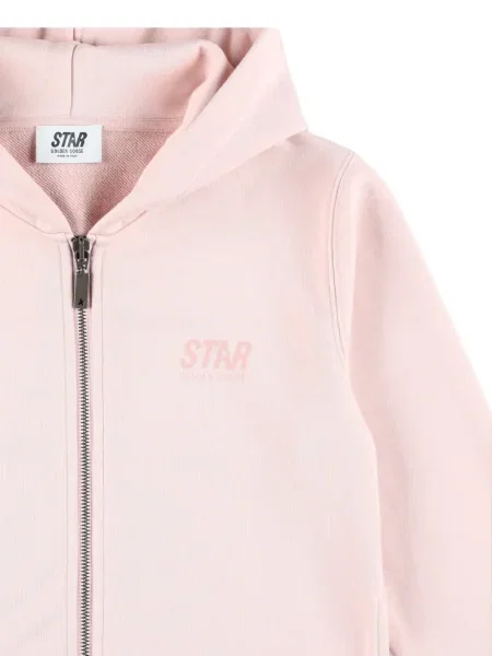Bluza z kapturem dziecięca Golden Goose różowa