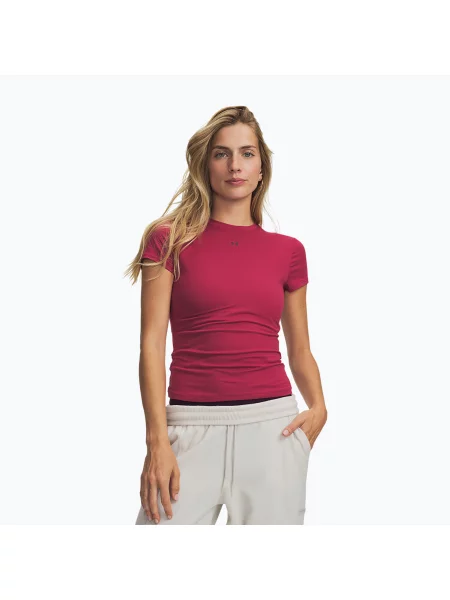 Tricou de antrenament pentru femei Under Armour Motion Fitted SS claret/ox blood