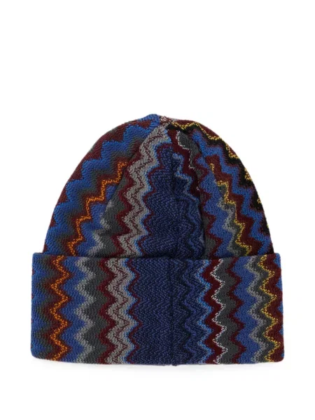 Căciulă Missoni tricotate albastru