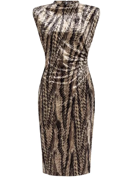 Rochie midi Dvf Diane Von Furstenberg cu imprimeu abstract până la genunchi de costum negru