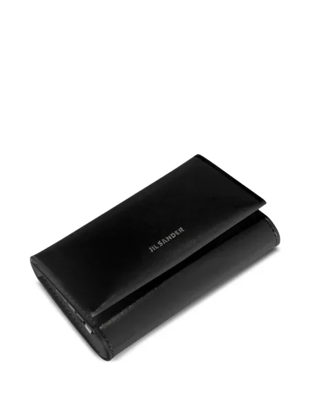 Portofel Jil Sander din piele negru