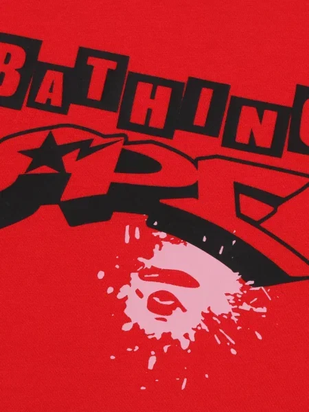 Tricou A Bathing Ape® cu imagine roșu