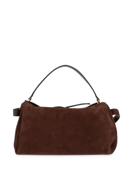 Geantă shopper Neous din piele de căprioară maro