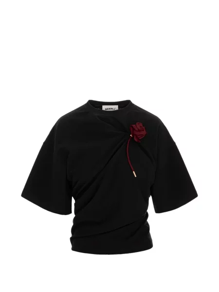 Tricou Seen Users asimetric negru