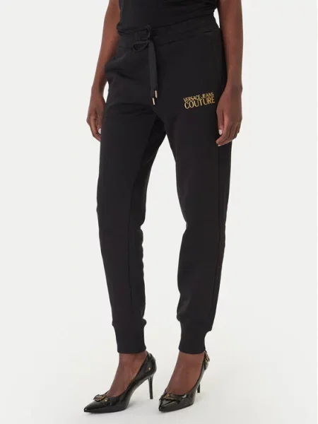 Versace Jeans Couture Παντελόνι φόρμας μαύρο