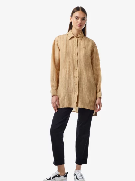 Рубашка Lacoste коричневая