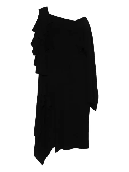 Drapírozott ruha Yohji Yamamoto fekete
