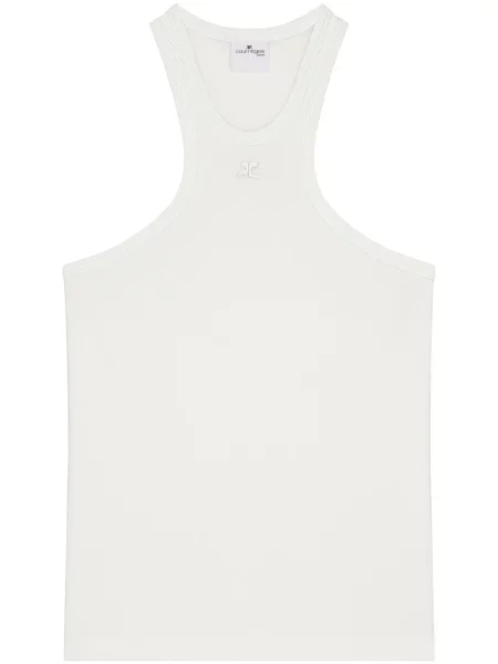 Риза Courreges от джърси бяло