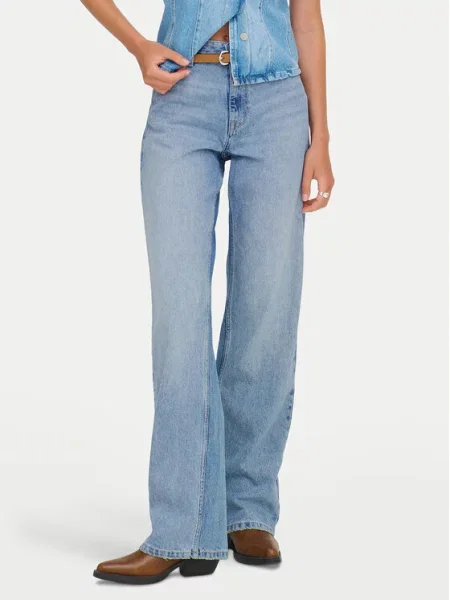 ONLY Τζιν Maddie Wide Leg μπλε