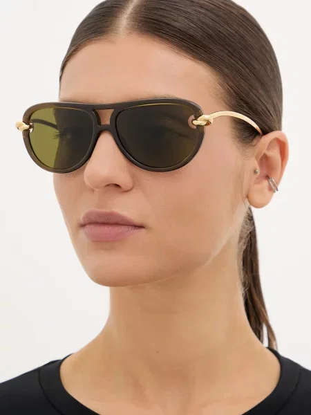 Bottega Veneta ochelari de soare pentru femei verde