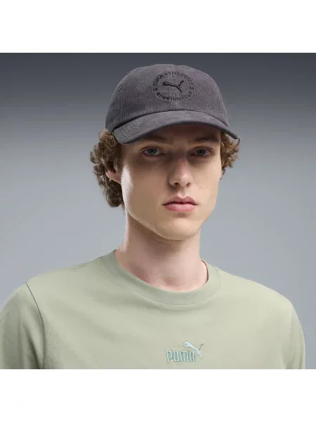PUMA Czapka typu dad Premium Essentials Akcesoria OSFA szary