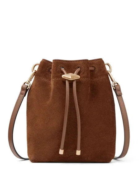 Geantă bucket Jimmy Choo maro