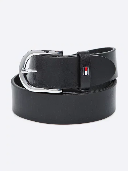 Tommy Hilfiger pásek dámský kožený černý