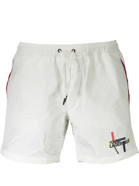 Plavalne hlačke Karl Lagerfeld Beachwear bela