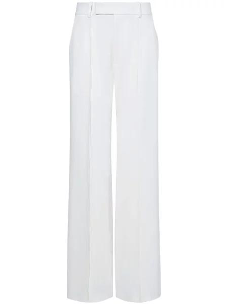 Pantaloni Proenza Schouler din crep alb