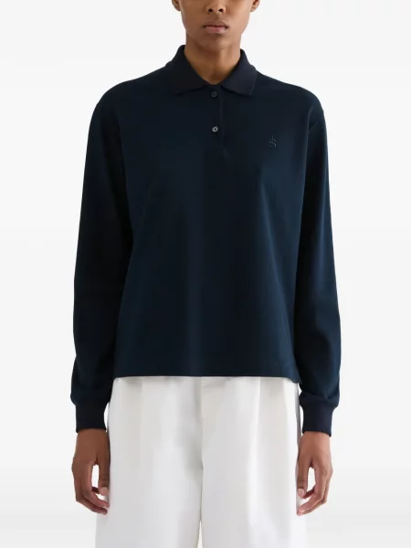 Polo Jil Sander με κέντημα μπλε
