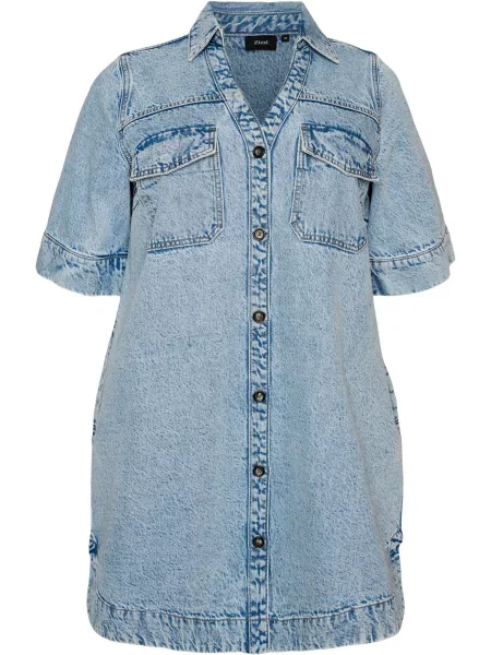 Zizzi Rochie tip bluză Jtamy denim albastru