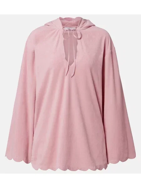 Tunică Marysia din material terry roz