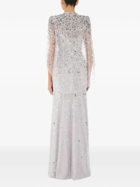 Rochie maxi Jenny Packham de costum alb