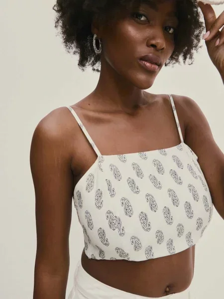 Блуза Answear Lab с принт бяло