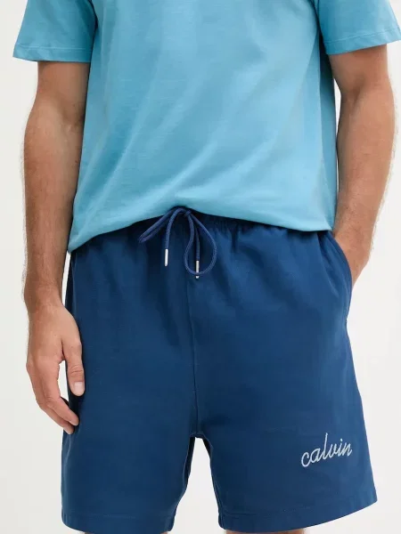 Kraťasy Calvin Klein Jeans tmavomodrá