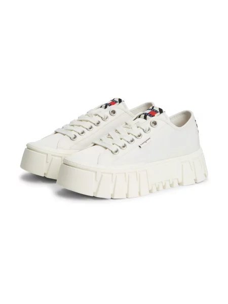 Tommy Jeans Nízke tenisky ZEBRA' biela