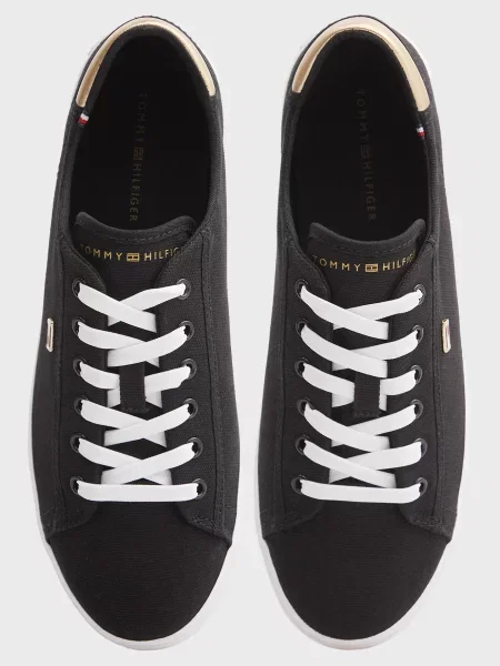 Кеды Tommy Hilfiger из канваса черные