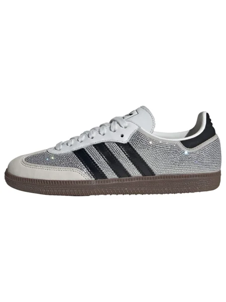 ADIDAS ORIGINALS Rövid szárú sportcipők Samba fekete / ezüst piszkosfehér fehér