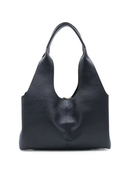 Kožená shopper kabelka Coccinelle s autogramem černá