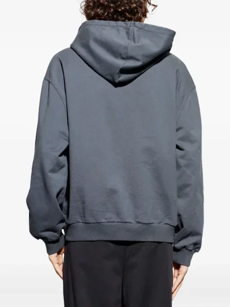 Суичър с качулка Allsaints сиво