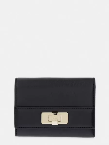 Tommy Hilfiger portofel pentru femei cu imitație de piele negru
