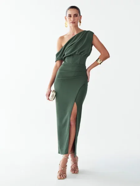 BWLDR Rochie de seară Rhodia' verde