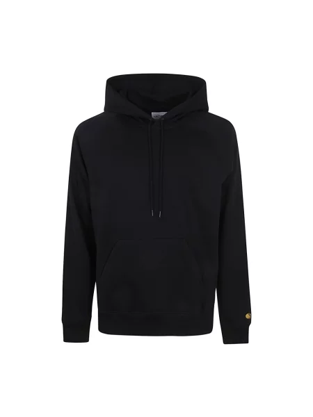 Bluza z kapturem Carhartt Wip z kapturem z nadrukiem czarna