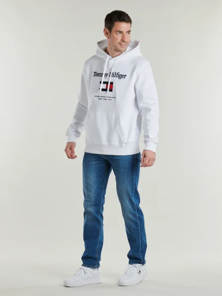 Tommy Hilfiger Mikina Embro Flag biela