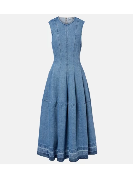 Rochie din denim Simkhai de costum albastru