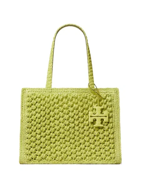 Geantă shopper Tory Burch verde