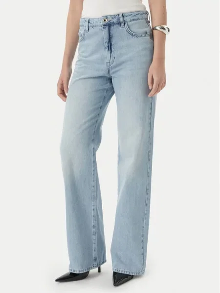 Patrizia Pepe Джинси Світло-синій Straight Fit сині