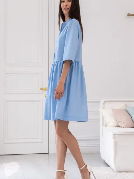 Лляна Сукня міні RiMari блакитний